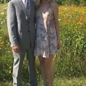 Blush pink floral dress